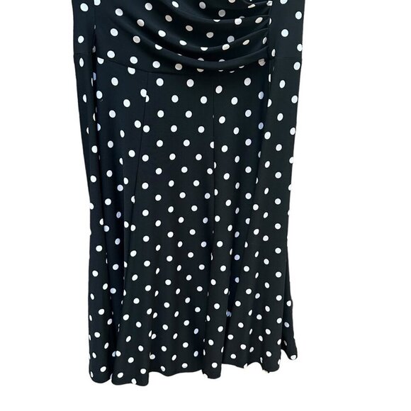 Lauren Ralph Lauren Black & White Polka Dot Dress Career‎ Office Women's Size 10 - Picture 8 of 13